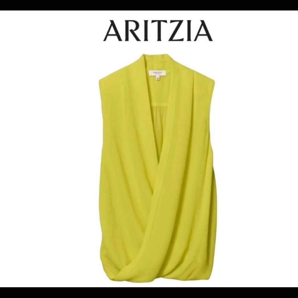 ARITZIA Babaton Harper silk blouse Sz XS 🔥
